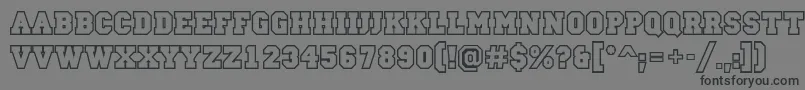 CampusotlBold Font – Black Fonts on Gray Background