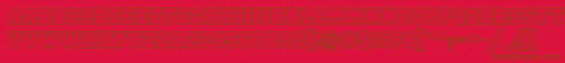 Шрифт CampusotlBold – коричневые шрифты на красном фоне