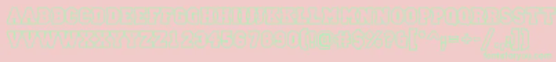 CampusotlBold Font – Green Fonts on Pink Background