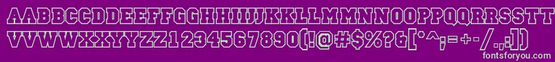 CampusotlBold Font – Green Fonts on Purple Background