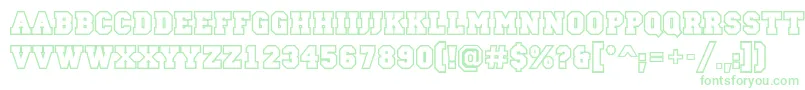 CampusotlBold Font – Green Fonts on White Background