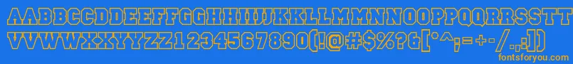 fuente CampusotlBold – Fuentes Naranjas Sobre Fondo Azul