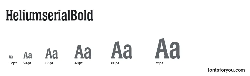 HeliumserialBold Font Sizes