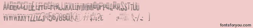 K.P.DutyTexturedJl-Schriftart – Schwarze Schriften auf rosa Hintergrund