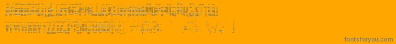 K.P.DutyTexturedJl Font – Gray Fonts on Orange Background
