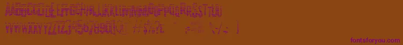 K.P.DutyTexturedJl Font – Purple Fonts on Brown Background