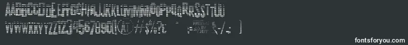 Шрифт K.P.DutyTexturedJl – белые шрифты на чёрном фоне