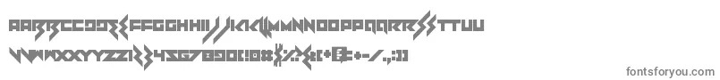 フォントHeartbreaker – 白い背景に灰色の文字