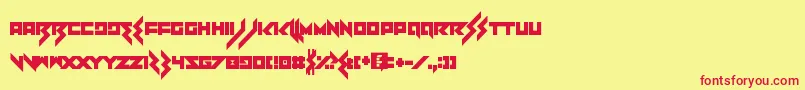 Heartbreaker Font – Red Fonts on Yellow Background