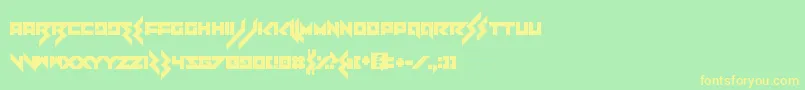 Heartbreaker Font – Yellow Fonts on Green Background