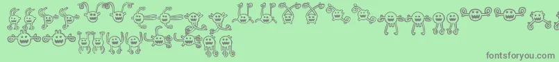 fuente Greymatter – Fuentes Grises Sobre Fondo Verde