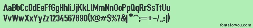Giveahootblkext Font – Black Fonts on Green Background