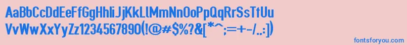 Giveahootblkext Font – Blue Fonts on Pink Background