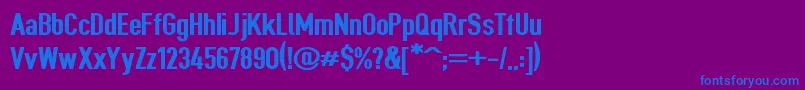 Giveahootblkext Font – Blue Fonts on Purple Background