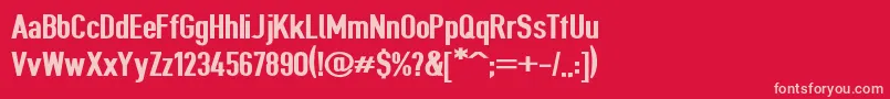 Giveahootblkext Font – Pink Fonts on Red Background