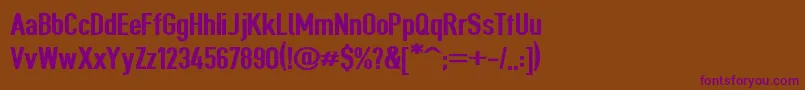 Giveahootblkext Font – Purple Fonts on Brown Background