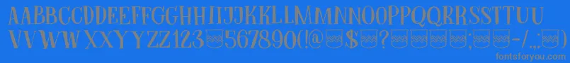 DkBodiam Font – Gray Fonts on Blue Background