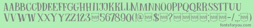 DkBodiam Font – Gray Fonts on Green Background