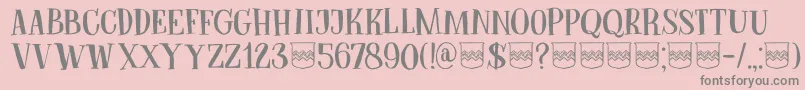 DkBodiam Font – Gray Fonts on Pink Background