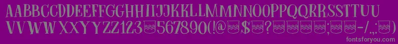 Подробнее о шрифте DkBodiam Шрифт DkBodiam – серые шрифты на фиолетовом фоне