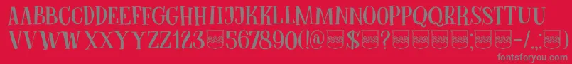 DkBodiam Font – Gray Fonts on Red Background