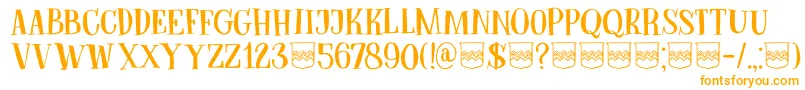 DkBodiam Font – Orange Fonts on White Background