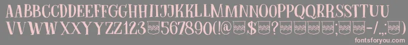 DkBodiam Font – Pink Fonts on Gray Background