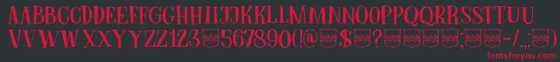DkBodiam Font – Red Fonts on Black Background