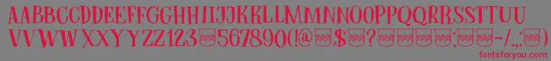 DkBodiam Font – Red Fonts on Gray Background