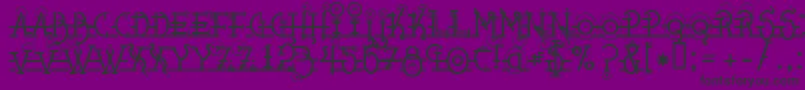 Snipplet Font – Black Fonts on Purple Background