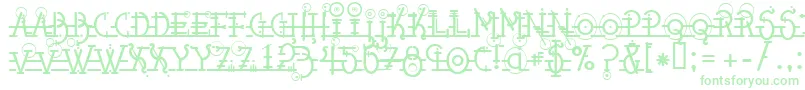 Шрифт Snipplet – зелёные шрифты