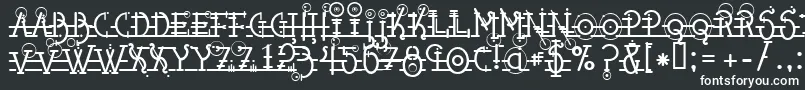 Snipplet Font – White Fonts on Black Background