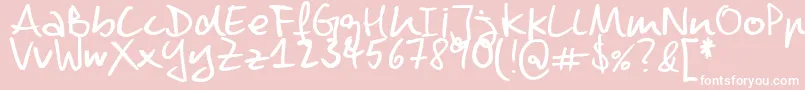 DennisRegular Font – White Fonts on Pink Background