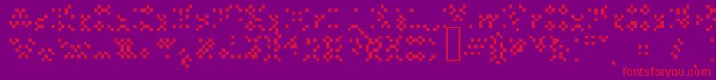 Thissmackyalias Font – Red Fonts on Purple Background