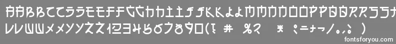 フォントEn – 灰色の背景に白い文字