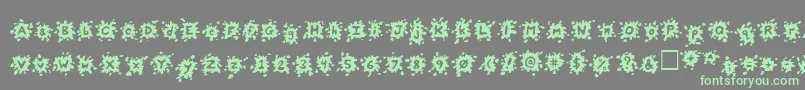 Splats Font – Green Fonts on Gray Background