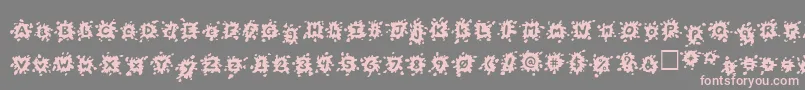 フォントSplats – 灰色の背景にピンクのフォント