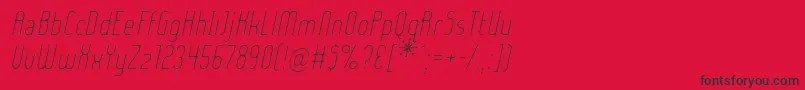 Шрифт Ladyielo – чёрные шрифты на красном фоне