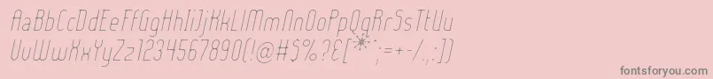 Шрифт Ladyielo – серые шрифты на розовом фоне