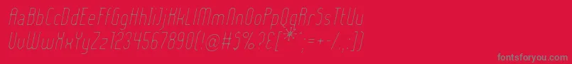 Police Ladyielo – polices grises sur fond rouge