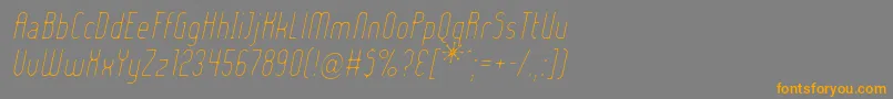 Ladyielo Font – Orange Fonts on Gray Background