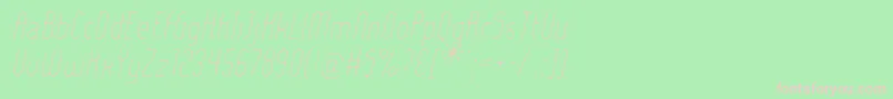 Ladyielo Font – Pink Fonts on Green Background