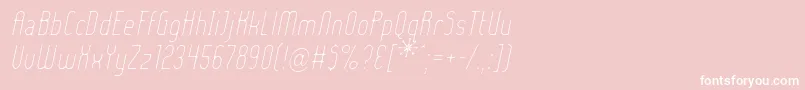 Шрифт Ladyielo – белые шрифты на розовом фоне