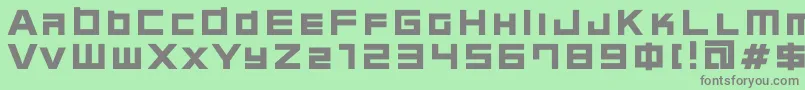 C08n Font – Gray Fonts on Green Background