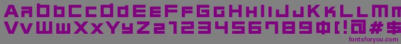 C08n Font – Purple Fonts on Gray Background