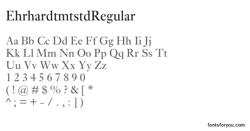 Fuente EhrhardtmtstdRegular - alfabeto, números, caracteres especiales