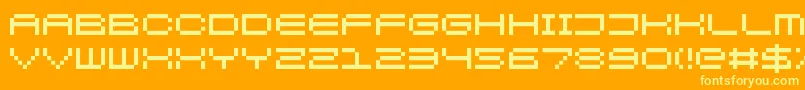 KenneyRocket Font – Yellow Fonts on Orange Background