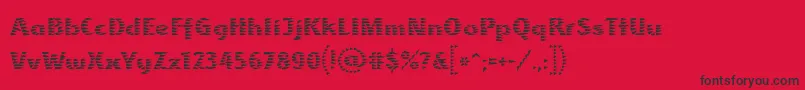 AlbatrossLtRegular Font – Black Fonts on Red Background
