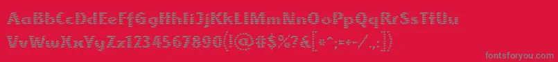 AlbatrossLtRegular-Schriftart – Graue Schriften auf rotem Hintergrund