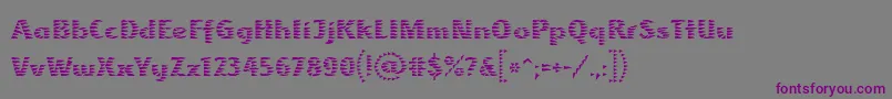 Шрифт AlbatrossLtRegular – фиолетовые шрифты на сером фоне